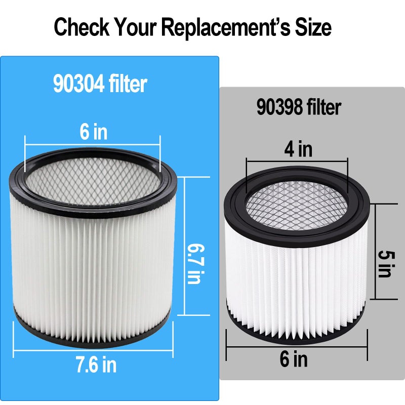 Extolife Replacement Filter Compatible with Shop-Vac 90350 90304 90333 Replacement fits most Wet/Dry Vacuum 5 Gallon and above (1) - Image 2